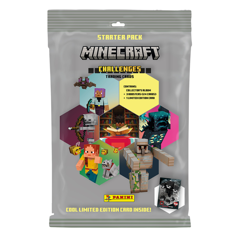 Panini Minecraft Challenges Trading Cards Starter Pack