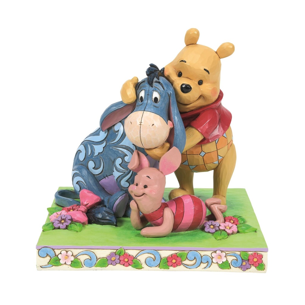 Winnie the Pooh - Winnie the Pooh & Friends 'Here Together, Friends Forever' Figurine - Disney Traditions by Jim Shore