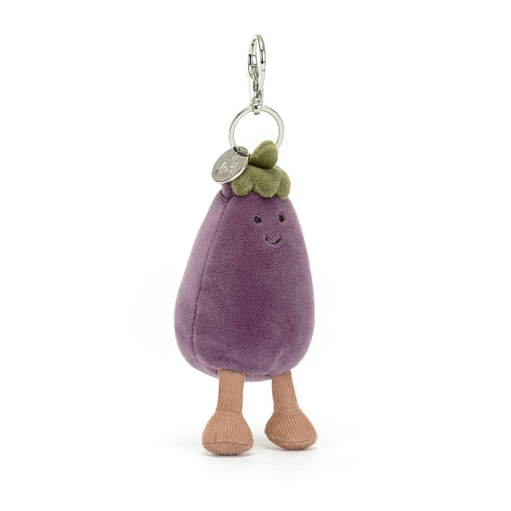 Amuseables Vivacious Aubergine Bag Charm - Jellycat