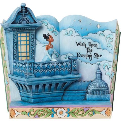 'Wish Upon The Evening Star' Princess & The Frog Storybook Disney Traditions Figurine by Jim Shore.