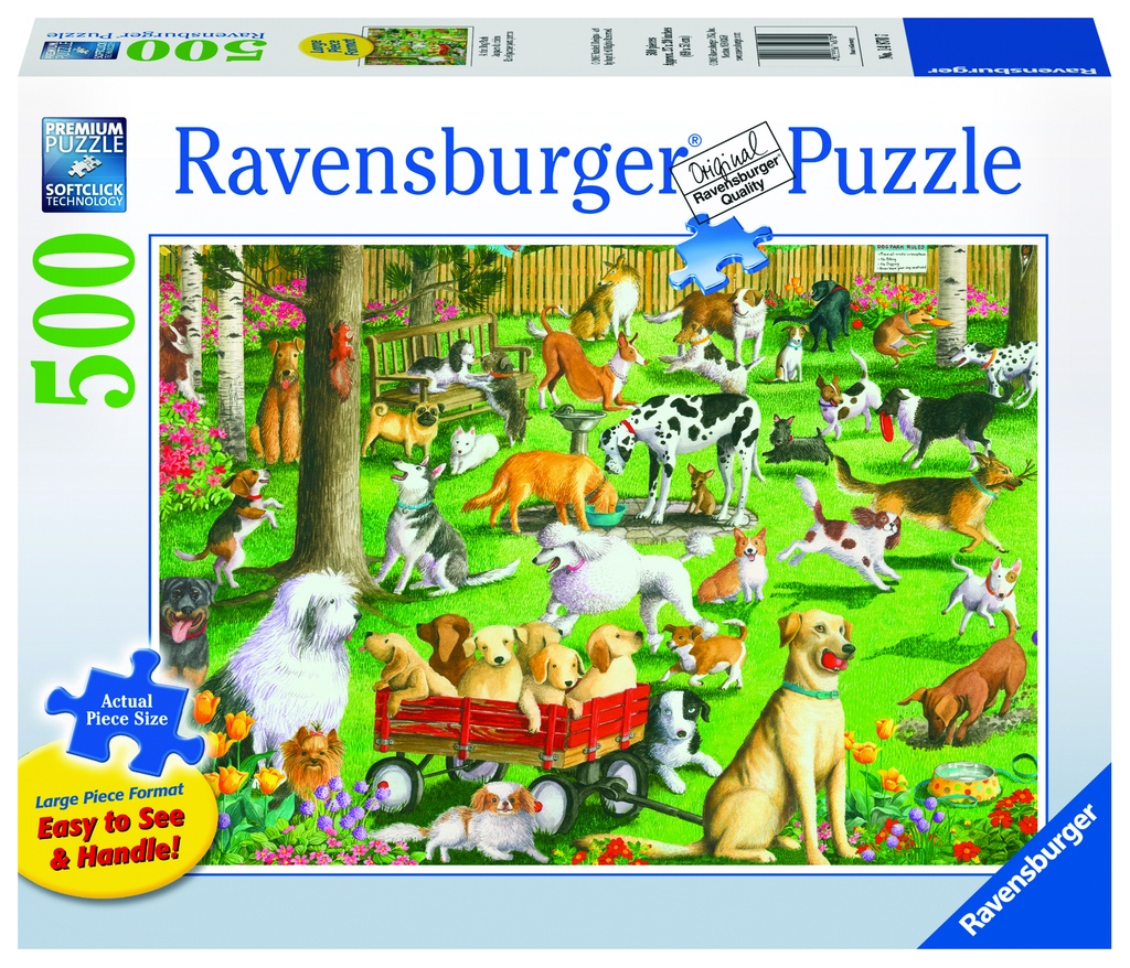 At the Dog Park 500pc Large Format Puzzle - Ravensburger