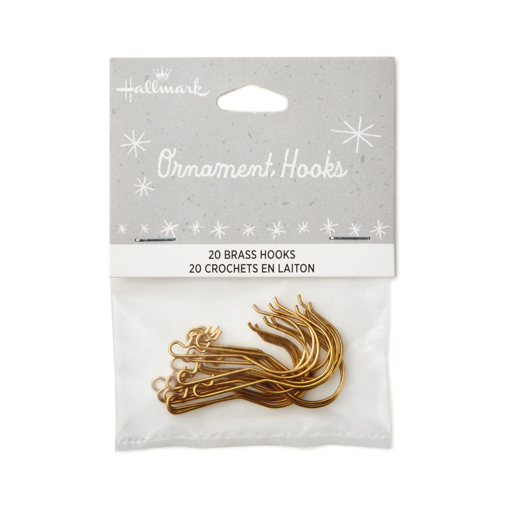 Brass Ornament Hooks 20pk - Hallmark Keepsake Christmas Ornament