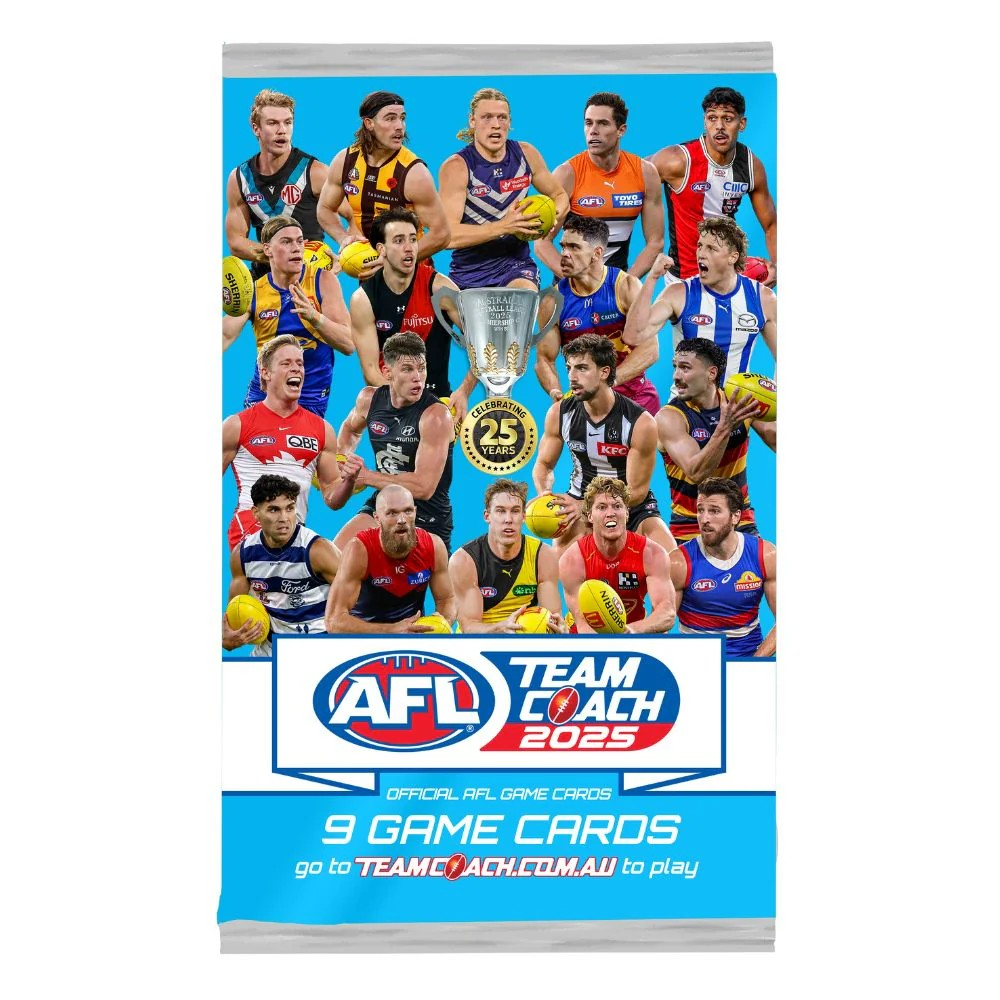 2025 AFL TeamCoach Footy Cards Booster Pack