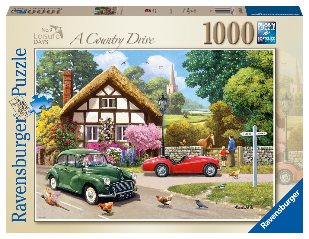 Leisure Days No. 9 A Country Drive 1000pc Puzzle - Ravensburger