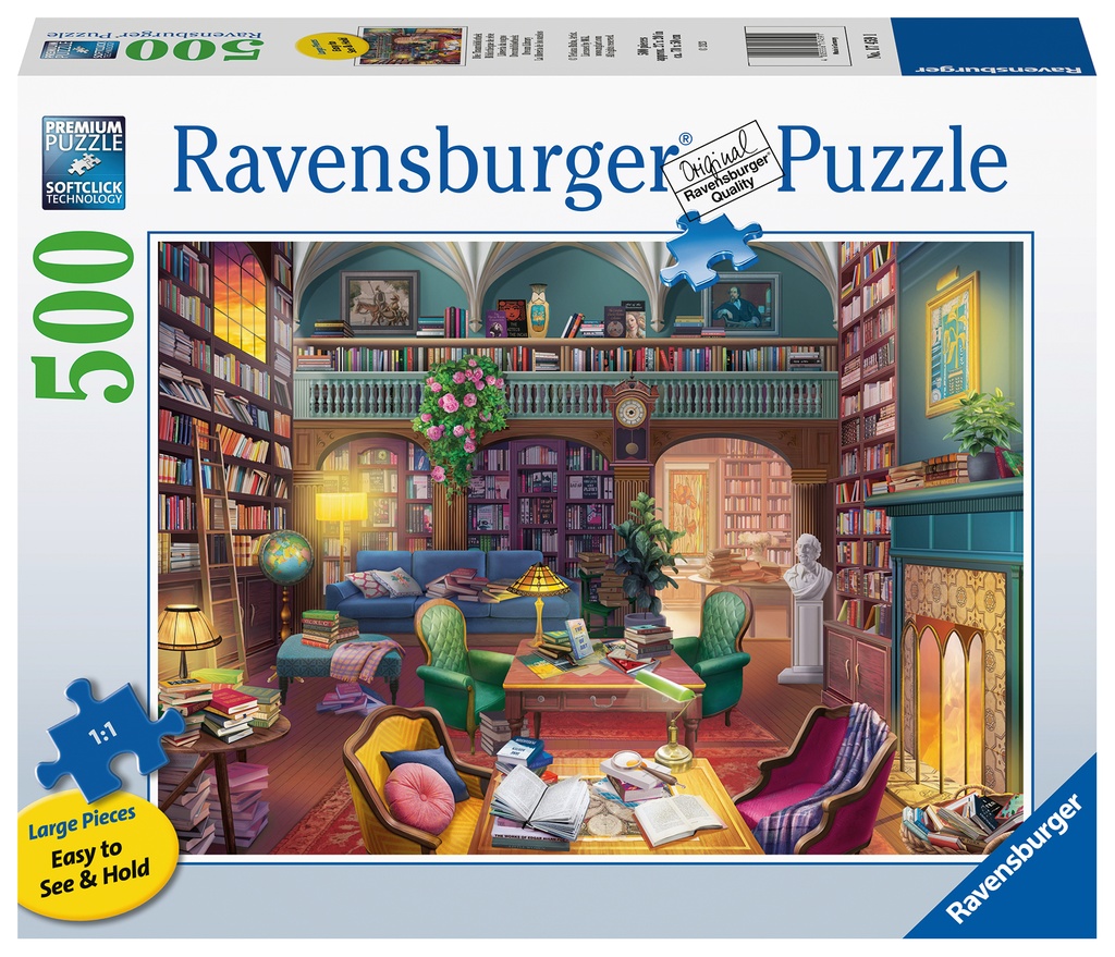 Dream Library 500pc Large Format Puzzle - Ravensburger 