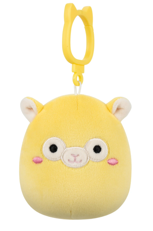 Lafi the Yellow Llama 3.5 inch Squishmallows Clips
