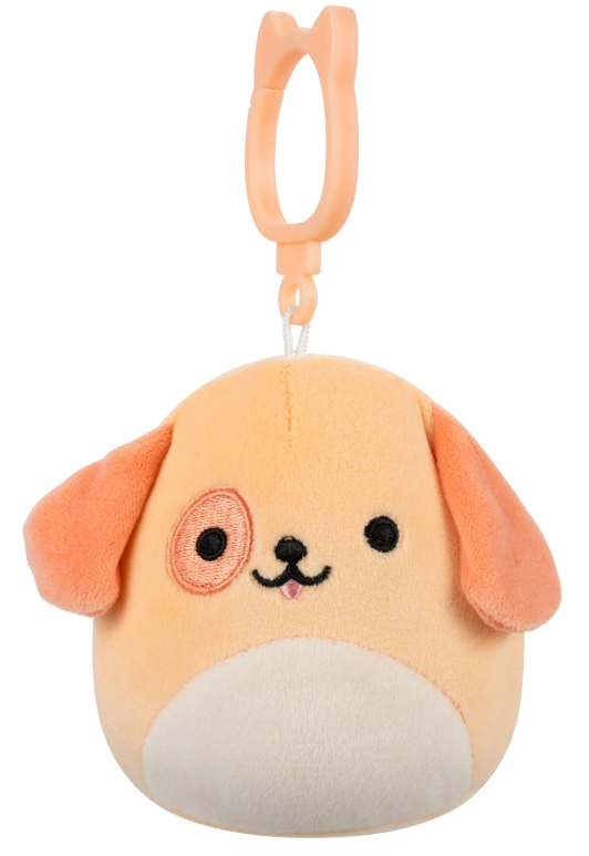 Drella the Peach Dog 3.5 inch Squishmallows Clips