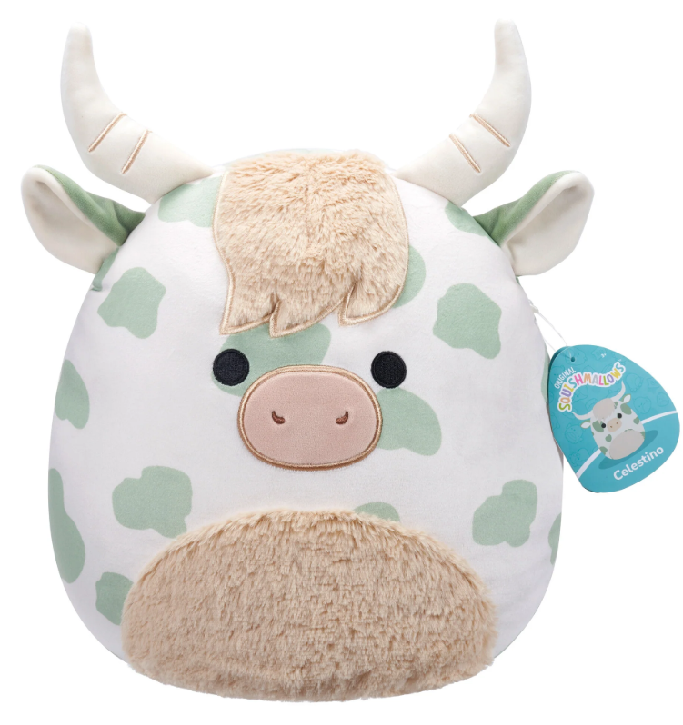 Celestino the Sage Green Highland Cow 16 inch Squishmallows