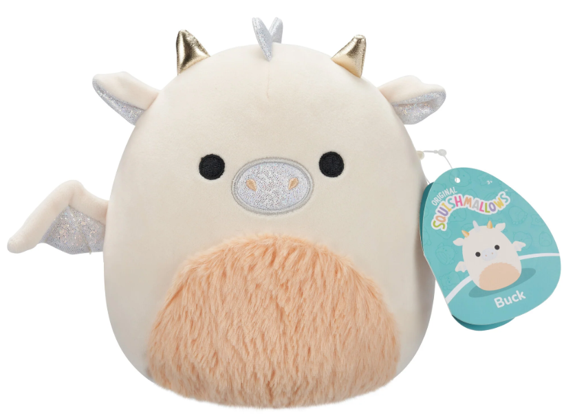 Buck the Cream and Peach Dragon 7.5 inch Squishmallows