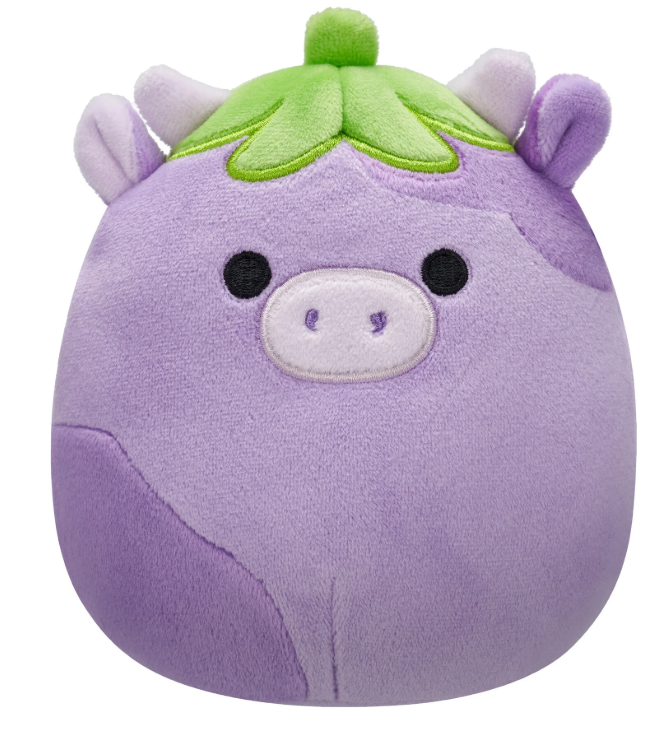 Fredrick the Purple Eggplant Cow 7.5 inch Squishmallows