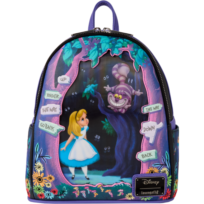 Alice in Wonderland - Alice & Cheshire Cat Mini Backpack - Loungefly