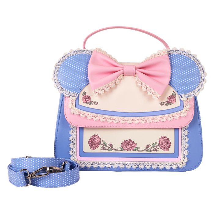 Disney - Minnie Floral & Lace Ears Crossbody Bag - Loungefly