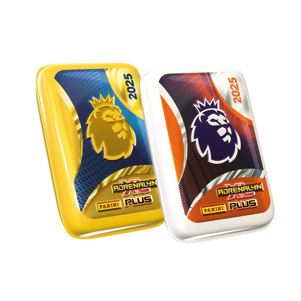 Panini Adrenalyn XL PLUS 2024/2025 EPL Soccer Trading Card Pocket Tin