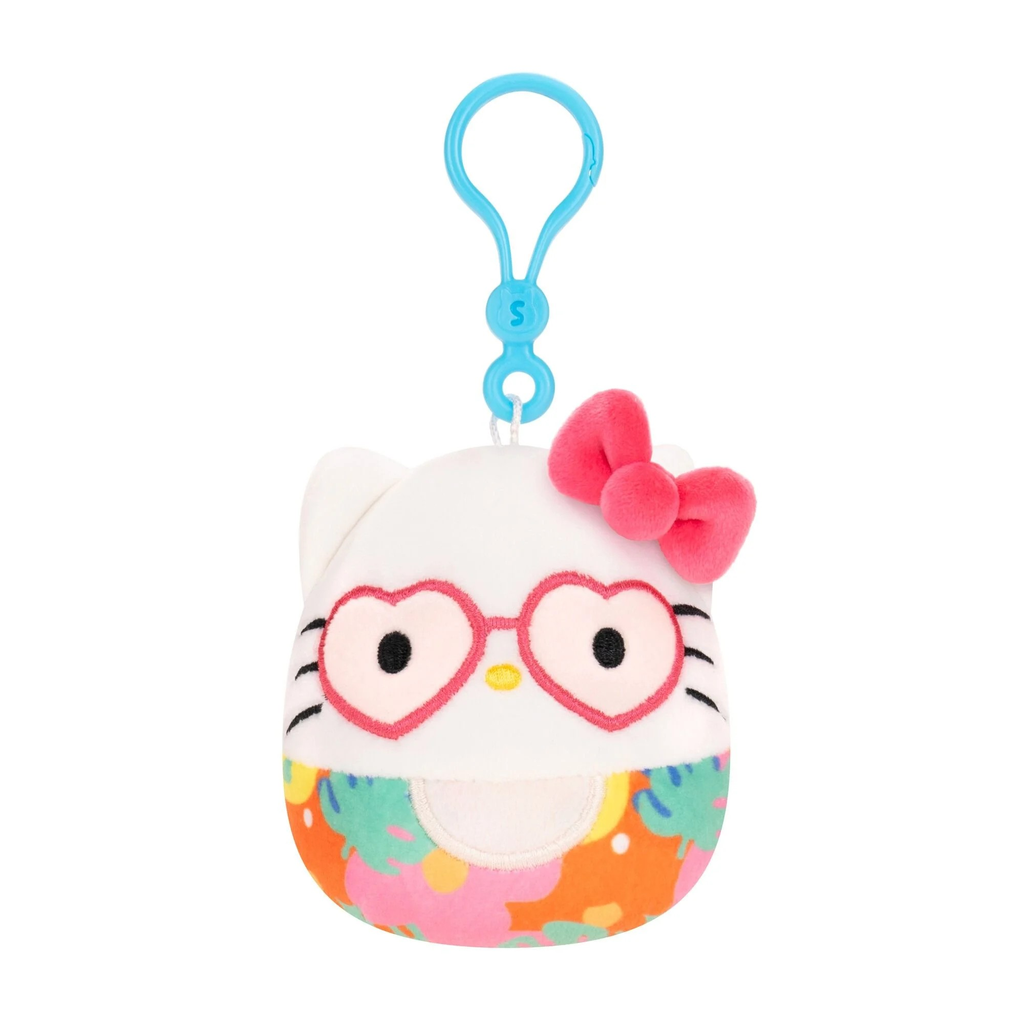 Hello Kitty 3.5 inch Squishmallows Clips Hello Kitty and Friends Tropical Food Treats Assortment
