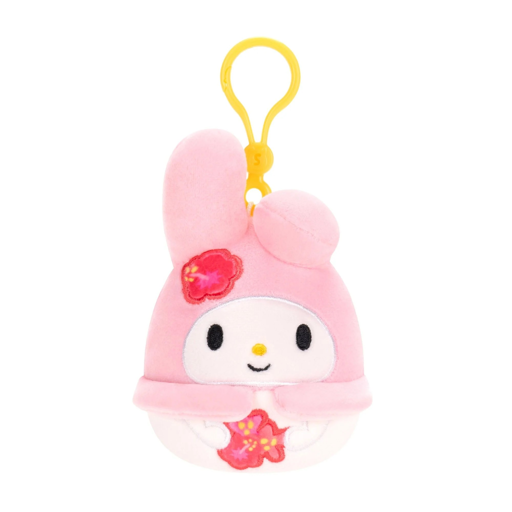 My Melody 3.5 inch Squishmallows Clips Hello Kitty and Friends Tropical Food Treats Assortment