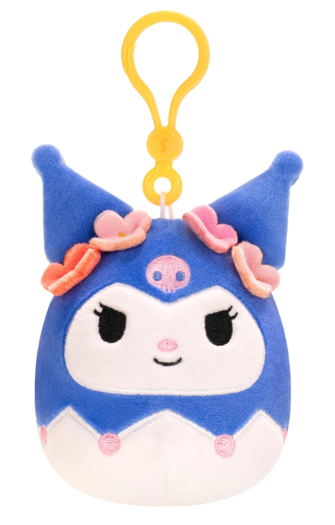 Kuromi 3.5 inch Squishmallows Clips Hello Kitty and Friends Tropical Food Treats Assortment