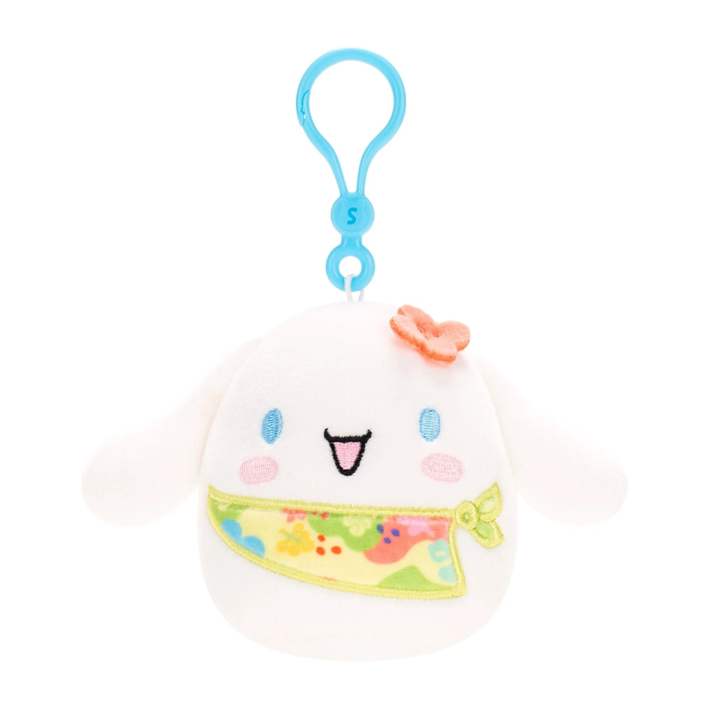 Cinnamoroll 3.5 inch Squishmallows Clips Hello Kitty and Friends Tropical Food Treats Assortment