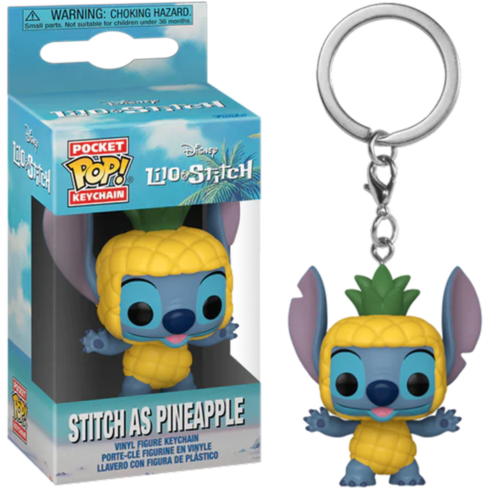 Lilo & Stitch - Stitch as Pineapple Funko Pocket Pop! Keychain