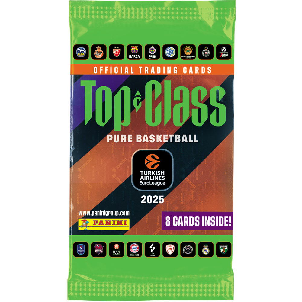Panini Top Class Pure Basketball 2025 Euro League Trading Card Booster Pack 