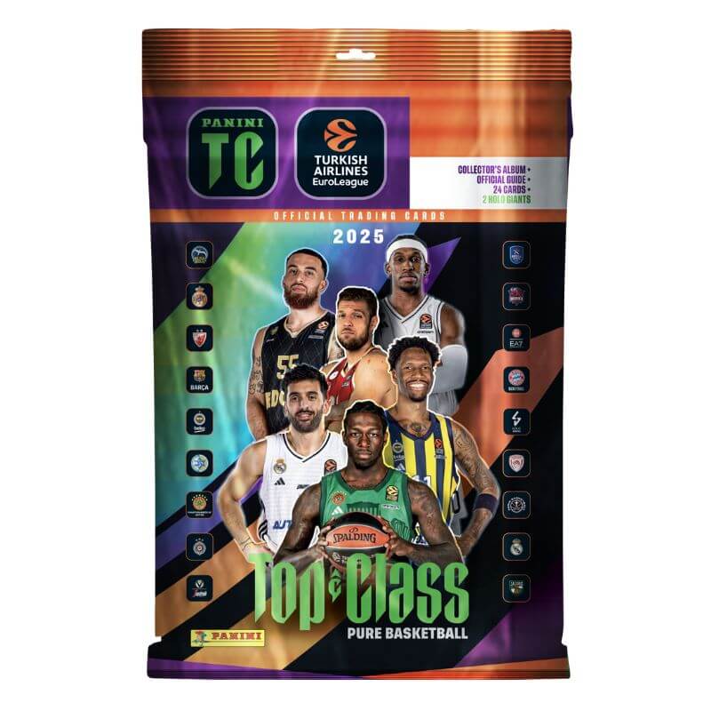 Panini Top Class Pure Basketball 2025 Euro League Trading Card Starter Pack 