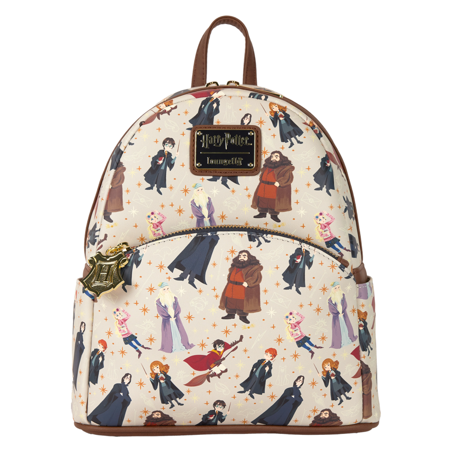 Harry Potter - Hogwarts All-Over Print Spring Mini Backpack - Loungefly