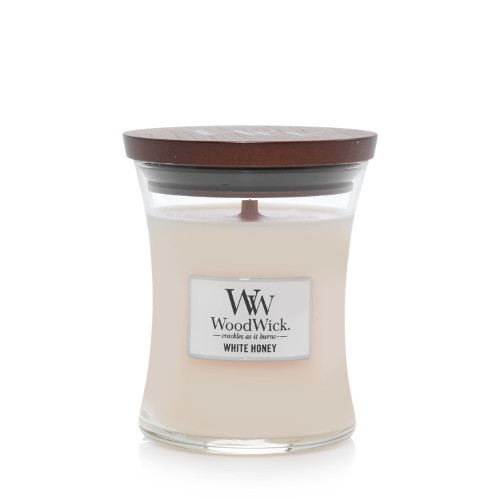 White Honey Medium Candle - WoodWick