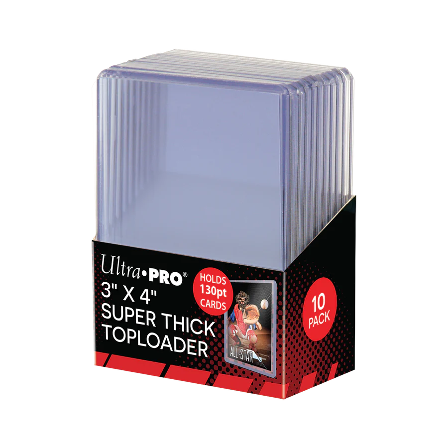 Ultra Pro - Super Thick (130pt) Top Loader - 3"x4" Clear 10 Pack