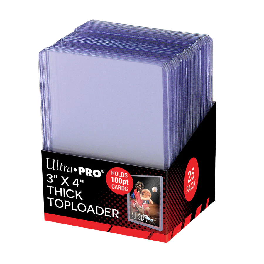Ultra Pro - Thick (100pt) Top Loader 3"x4" Clear 25 Pack