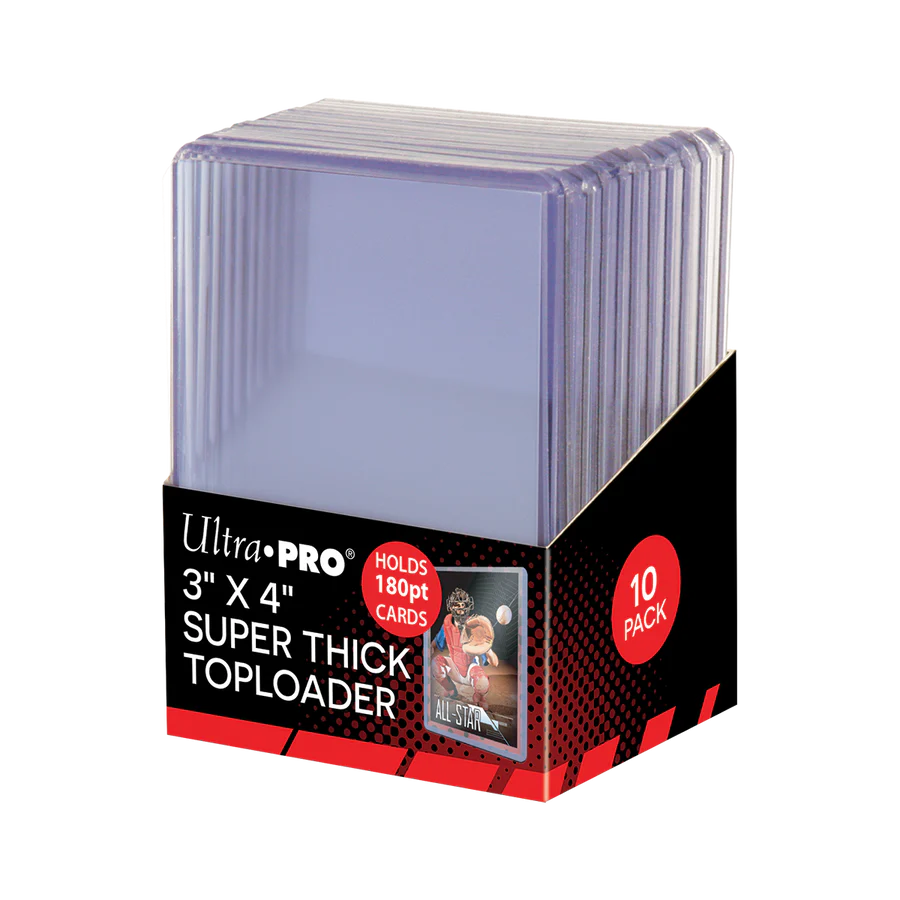 Ultra Pro - Super Thick (180pt) Top Loader 3"x4" Clear 10 Pack