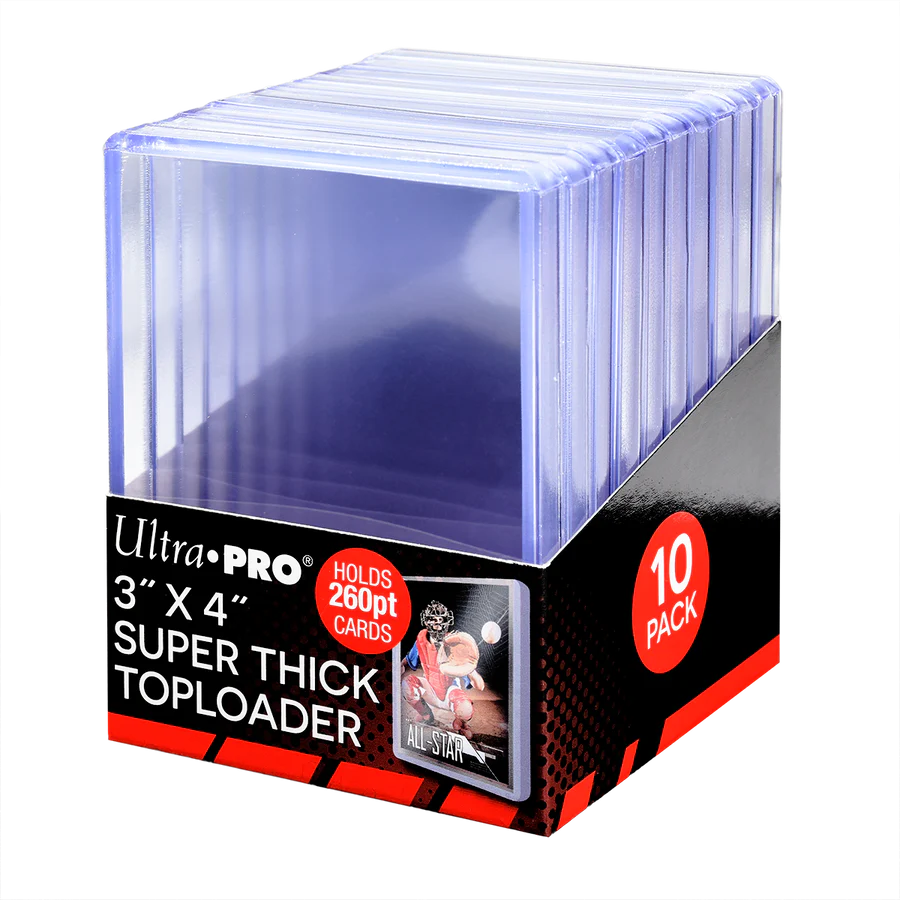 Ultra Pro - Super Thick (260pt) Top Loader 3"x4" Clear 10 Pack