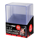 Ultra Pro - Super Thick (360pt) Top Loader 3"x4" Clear 5 Pack