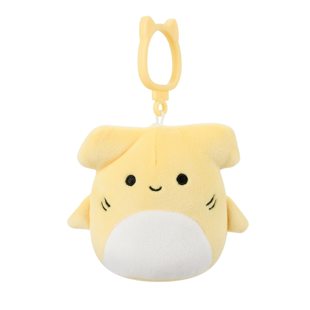 Terrence the Yellow Hammerhead Shark 3.5 inch Squishmallows Clips
