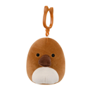 Santino the Brown Platypus 3.5 inch Squishmallows Clip-On 