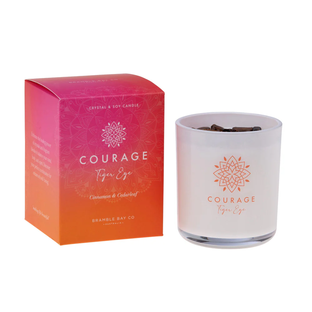 Crystal Boho 300g Soy Candle - Courage - Bramble Bay Co