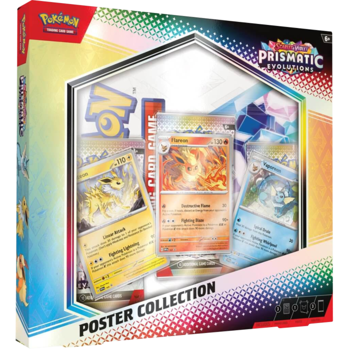 Pokémon TCG Scarlet & Violet 8.5 Prismatic Evolutions Poster Collection