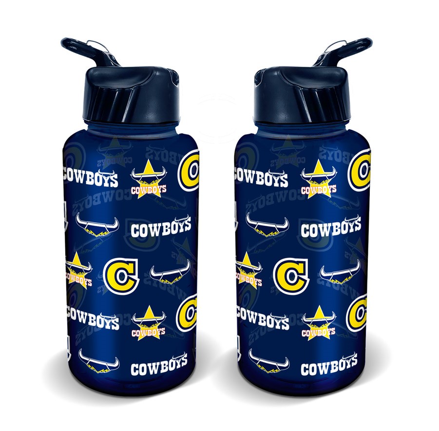 NRL North Queensland Cowboys Flip Drink Bottle