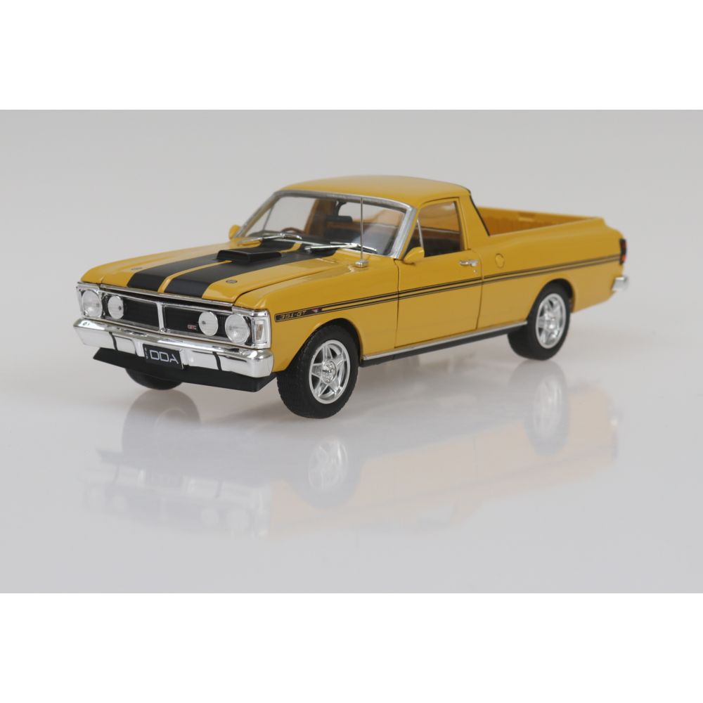 1:24 Yellow Ochre 1971 XY GTHO Ford Falcon Ute 351 T-Bar Auto - Diecast Model Collectible