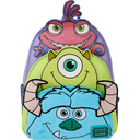 Monsters Inc - Mike, Sully & Randall Triple Pocket Mini Backpack - Loungefly