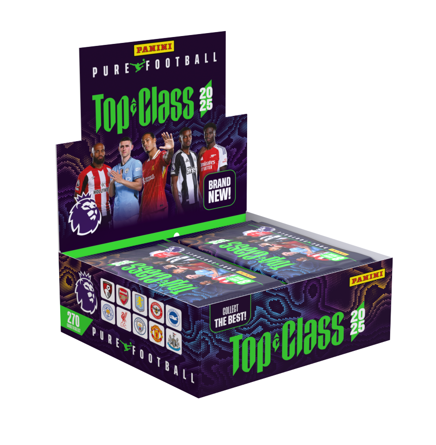 Panini EPL Top Class Pure Football 2025 Soccer Trading Cards - Sealed Booster Box