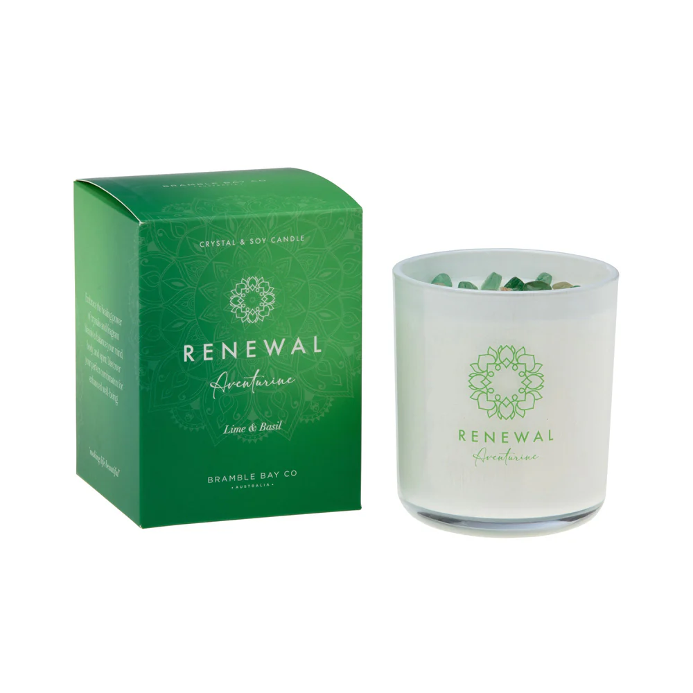 Crystal Boho 300g Soy Candle - Renewal - Bramble Bay Co