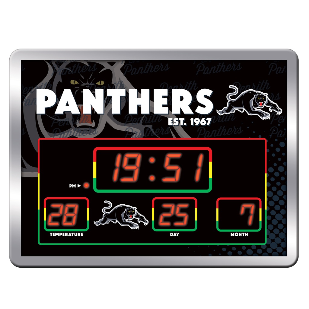 NRL Penrith Panthers LED Scoreboard Clock