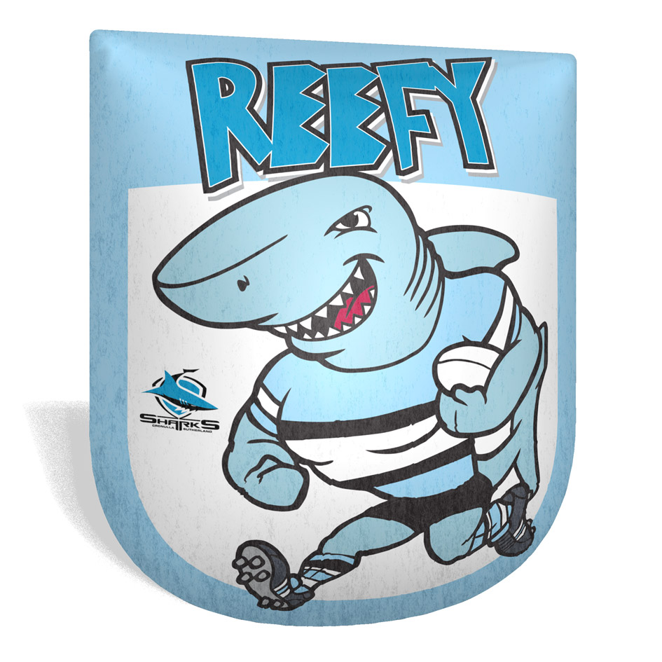 NRL Cronulla-Sutherland Sharks Retro Cushion