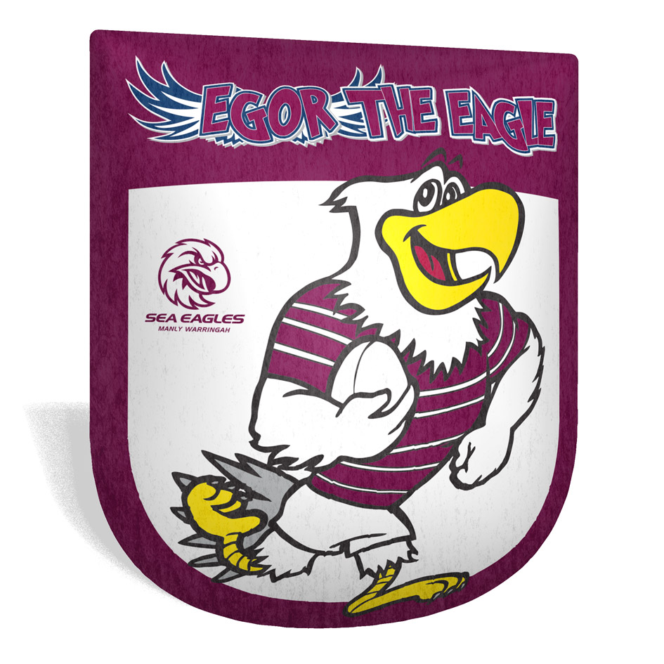 NRL Manly Warringah Sea Eagles Retro Cushion