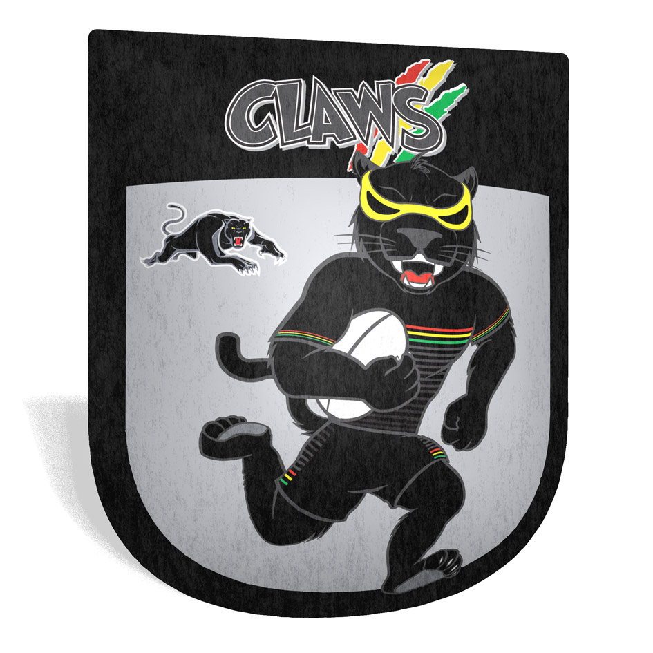 NRL Penrith Panthers Retro Cushion