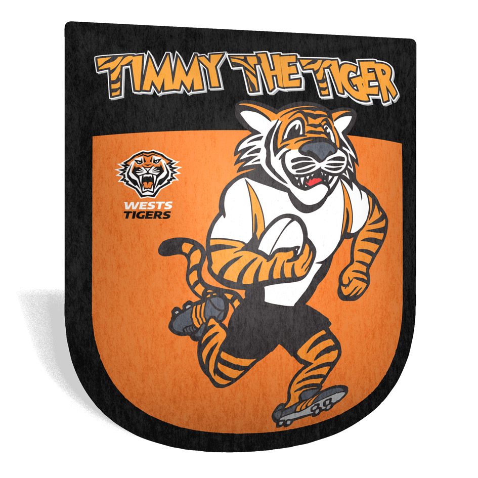 NRL West Tigers Retro Cushion