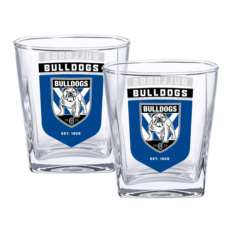 NRL Canterbury-Bankstown Bulldogs Spirit Glasses 2pk