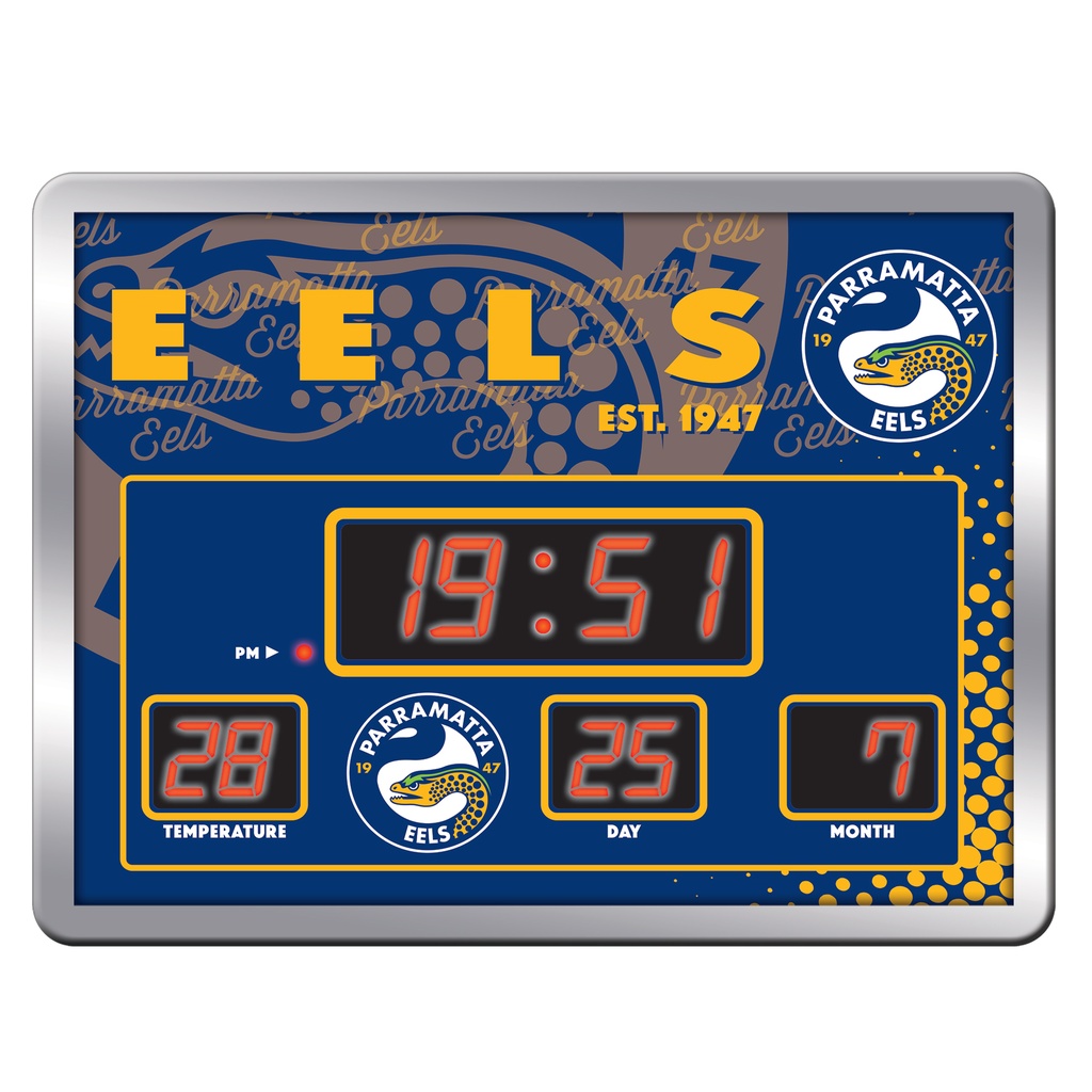 NRL Parramatta Eels LED Scoreboard Clock