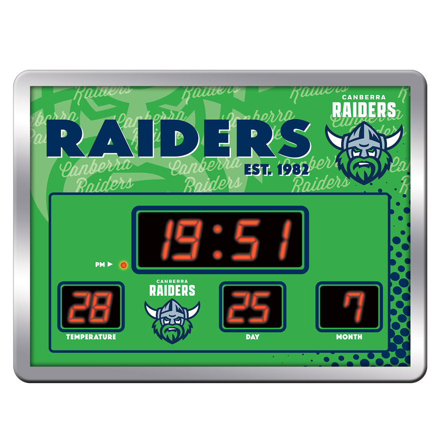NRL Canberra Raiders LED Scoreboard Clock