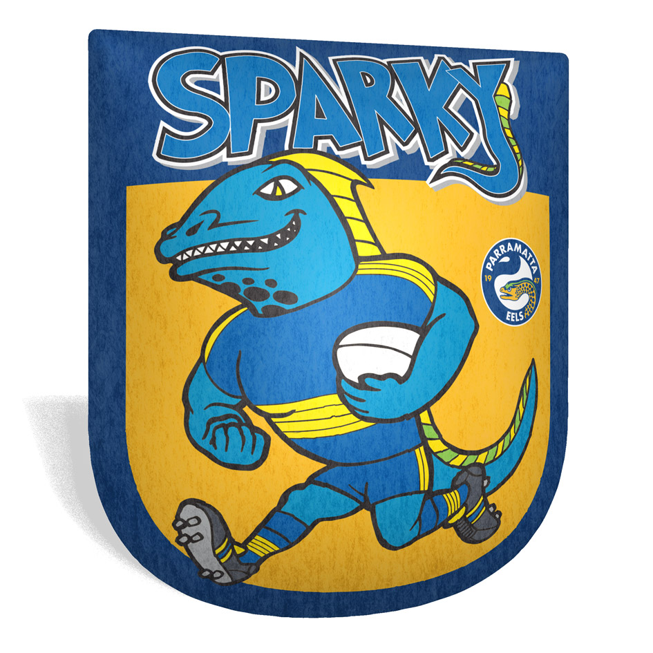 NRL Parramatta Eels Retro Cushion