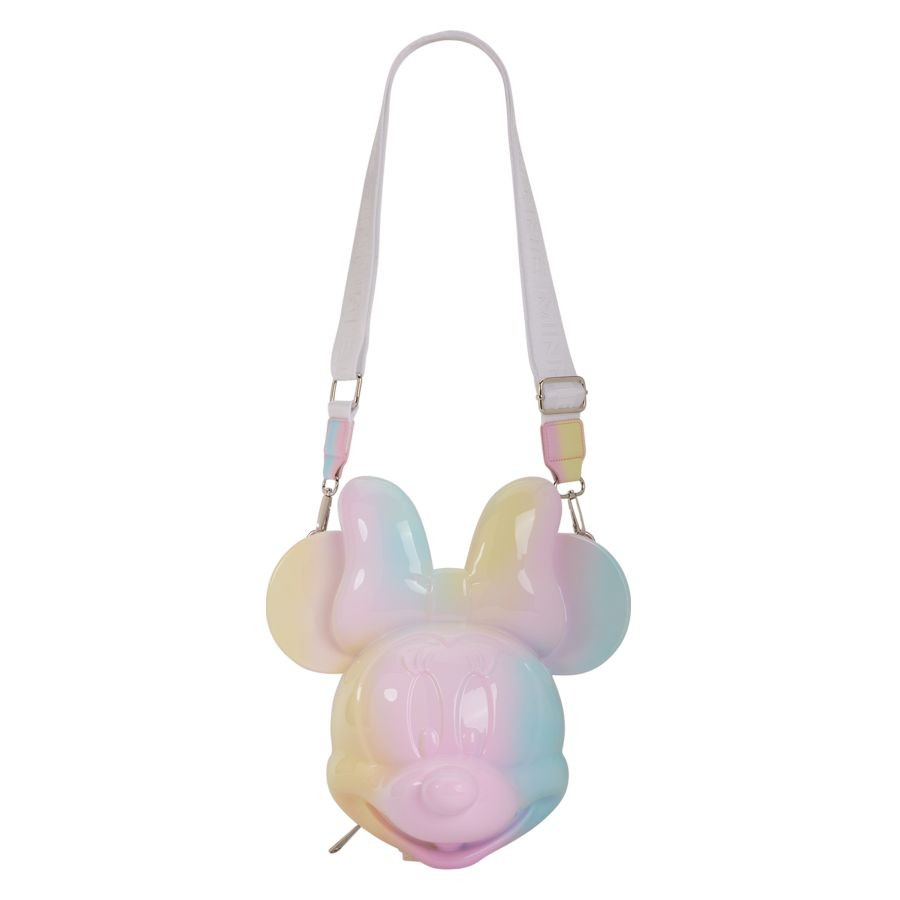 Disney - Minnie Mouse Pastel Tie Dye Molded Crossbody Bag - Loungefly